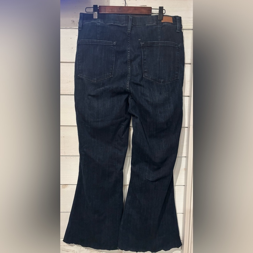 Judy Blue Pull On Super Flare Jean Dark Wash size 13/31 Great condition ! - Picture 15 of 16